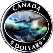5 Dollars - Elizabeth II Canadian Forces Snowbirds, Canada, 2006 reverse image