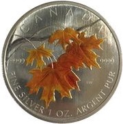 5 Dollars - Elizabeth II 1 oz. Sugar Maple, Canada, 2007 reverse image