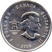5 Dollars - Elizabeth II Thunderbird, Silver obverse image
