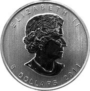 5 Dollars - Elizabeth II Grizzly Bear obverse image
