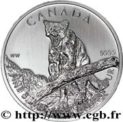 5 Dollars - Elizabeth II Cougar, Canada, 2012 reverse image