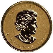 5 Dollars - Elizabeth II Fractional GML; 1⁄10 oz obverse image