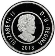 5 Dollars - Elizabeth II Ice Fishing Mother with Baby obverse image
