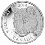 5 Dollars - Elizabeth II Cougar reverse image