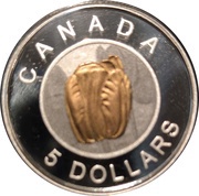 5 Dollars - Elizabeth II Tulip, Canada, 2014 reverse image