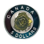 5 Dollars - Elizabeth II Rose, Canada, 2014 reverse image