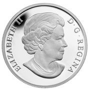 5 Dollars - Elizabeth II Portrait of Nanaboozhoo; Platinum obverse image