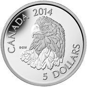 5 Dollars - Elizabeth II Bald Eagle reverse image