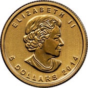 5 Dollars - Elizabeth II Five Blessings; Gold obverse image