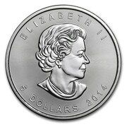 5 Dollars - Elizabeth II 4th portrait; SML Bullion Coinage with security marks and radial lines obverse image