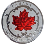 5 Dollars - Elizabeth II SML fractionnal set; 1 oz, Canada, 2015 reverse image