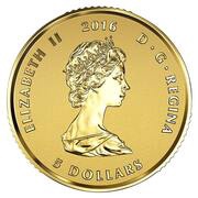 5 Dollars - Elizabeth II GML fractionnal set; 1⁄10 oz obverse image
