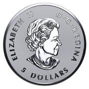 5 Dollars - Elizabeth II Maple Leaf Tribute; 1oz obverse image