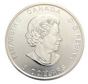 5 Dollars - Elizabeth II Year of the Rooster; 1 oz. Silver Bullion Coinage obverse image
