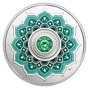 5 Dollars - Elizabeth II May Birthstone, Canada, 2018 reverse image