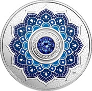 5 Dollars - Elizabeth II September Birth Stone, Canada, 2018 reverse image