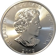 5 Dollars - Elizabeth II Grizzly obverse image