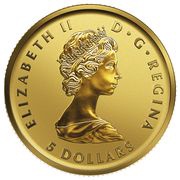 5 Dollars - Elizabeth II Anniversary GML fractionnal set; 1⁄10 oz obverse image
