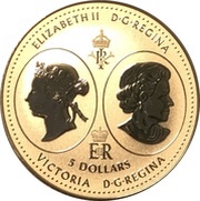 5 Dollars - Elizabeth II Queen Victoria obverse image