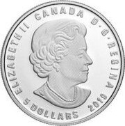 5 Dollars - Elizabeth II Aries obverse image