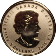5 Dollars - Elizabeth II This Is Canada obverse image