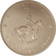 5 Dollars - Elizabeth II Royal Canadian Mounted Police, Canada, 2020 reverse image