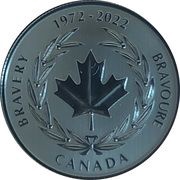 5 Dollars - Elizabeth II Medal of Bravery, Canada, 2022 reverse image