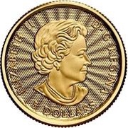5 Dollars - Elizabeth II Polar Bear; Gold obverse image