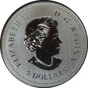 5 Dollars - Elizabeth II Your Emblem. Your Story. Your Canadian Experience obverse image