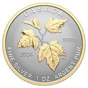 5 Dollars In the name of Elizabeth II; Canada's Autumn Beauty, Canada, 2024 reverse image
