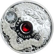 8 Dollars - Elizabeth II Maple of Wisdom, Canada, 2009 reverse image