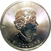 8 Dollars - Elizabeth II Polar Bear with Cub 1½ oz obverse image