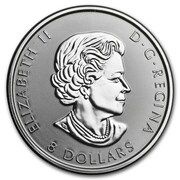 8 Dollars - Elizabeth II Bison; 1¼ oz Silver Bullion Coinage obverse image
