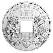 8 Dollars - Elizabeth II Feng Shui Good Luck Charms, Canada, 2017 reverse image