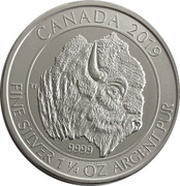 8 Dollars - Elizabeth II Bison, Canada, 2018-2019 reverse image