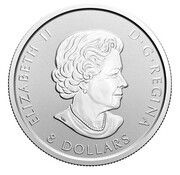8 Dollars - Elizabeth II Goshawk, 1½ oz silver obverse image