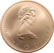 10 Dollars - Elizabeth II Olympic Stadium, Canada, 1976 obverse image