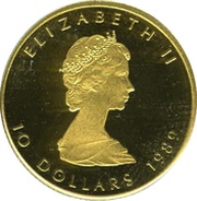 10 Dollars - Elizabeth II 2nd Portrait; GML Bullion Coinage obverse image