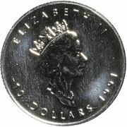 10 Dollars - Elizabeth II 1⁄4 oz Platinum Bullion Coinage obverse image