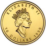 10 Dollars - Elizabeth II Hologram colored GML fractionnal set; 1⁄4 oz obverse image