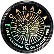 10 Dollars - Elizabeth II Hologram Maple Leaf, Canada, 2002 reverse image