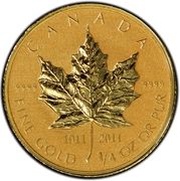 10 Dollars - Elizabeth II Royal Canadian Mint Refinery, Canada, 2011 reverse image