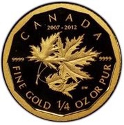 10 Dollars - Elizabeth II Fractional Gold Set, Canada, 2012 reverse image