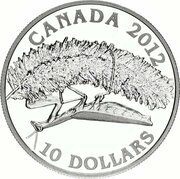 10 Dollars - Elizabeth II Praying Mantis, Canada, 2012 reverse image