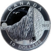 10 Dollars - Elizabeth II Niagara Falls, Canada, 2013 reverse image