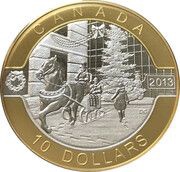 10 Dollars - Elizabeth II Holiday Season, Canada, 2013 reverse image