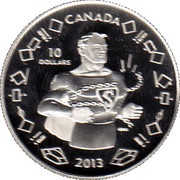 10 Dollars - Elizabeth II Vintage Superman, Canada, 2013 reverse image