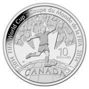 10 Dollars - Elizabeth II 2014 FIFA World Cup, Canada, 2014 reverse image