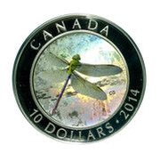 10 Dollars - Elizabeth II Green Darner, Canada, 2014 reverse image