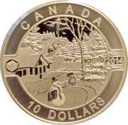 10 Dollars - Elizabeth II Canadian Holiday Scene, Canada, 2014 reverse image